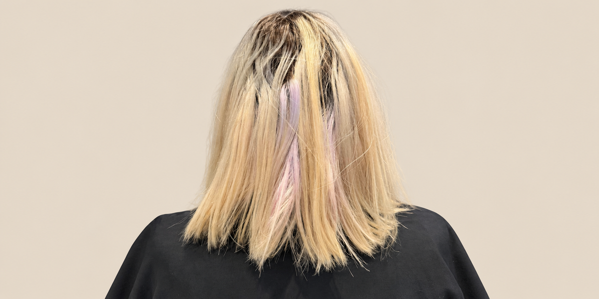 Cheveux avant une coloration
